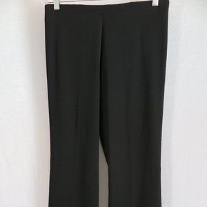 EILEEN FISHER Black Poly/Recycled Poly Blend Everyday Dress Pants Size 4